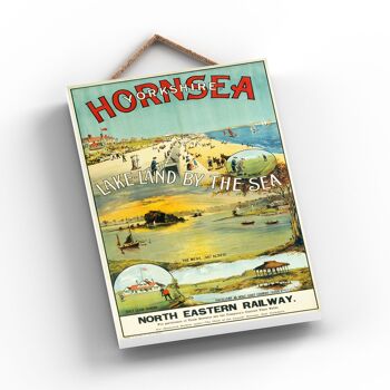 P0918 - Hornsea By The Sea Affiche Originale des Chemins de fer Nationaux sur Plaque Décor Vintage 1