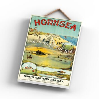 P0918 - Hornsea By The Sea Affiche Originale des Chemins de fer Nationaux sur Plaque Décor Vintage 2