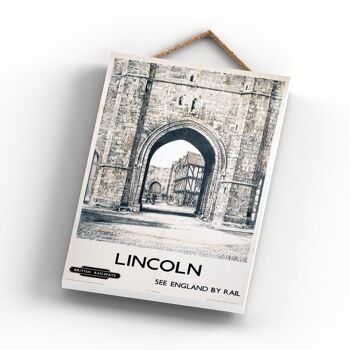 P0972 - Lincoln Arch Original National Railway Affiche Sur Une Plaque Décor Vintage 3
