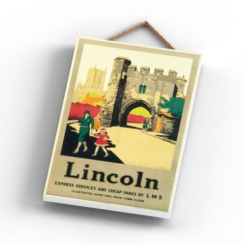 P0973 - Lincoln Arch Original National Railway Affiche Sur Une Plaque Décor Vintage 3