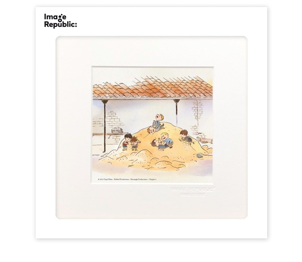 POSTER 22x22 cm IL PICCOLO NICOLAS LA LOTTA