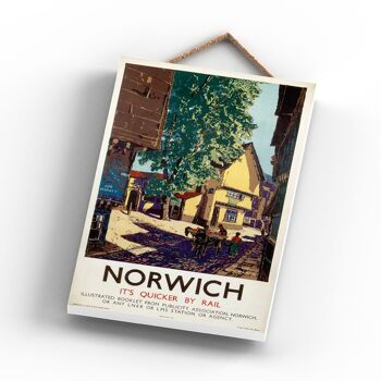 P1033 - Norwich Original National Railway Affiche Sur Une Plaque Décor Vintage 3