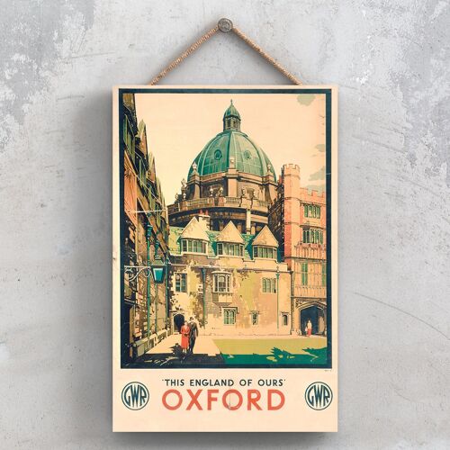 P1042 - Oxford Original National Railway Poster On A Plaque Vintage Decor