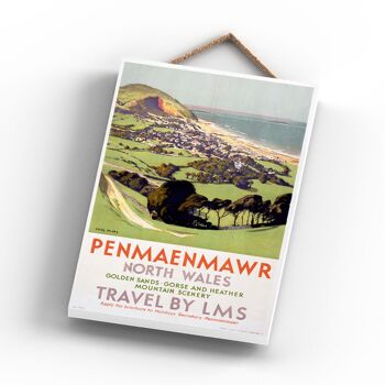 P1048 - Penmaenmawr North Wales Original National Railway Poster sur une plaque décor vintage 3