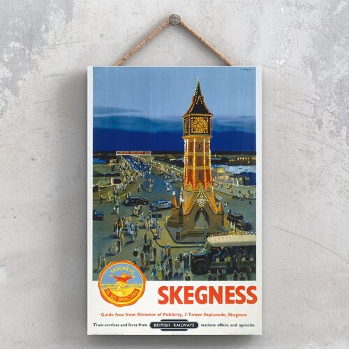 P1099 - Skegness Pier Original National Railway Poster On A Plaque Vintage Decor