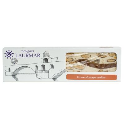 200 G CASE OF SOFT WHITE NOUGAT WITH CANDIED ORANGE PEEL
