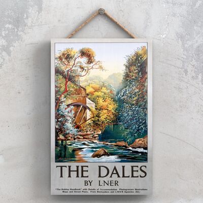 P1132 - The Dales von Lner Original National Railway Poster auf einer Plakette Vintage Decor