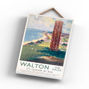 P1155 - Walton On Naze Affiche Originale National Railway Sur Une Plaque Décor Vintage 3
