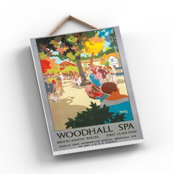 P1174 - Woodhall Spa First Class Golf Original National Railway Poster sur une plaque décor vintage 2