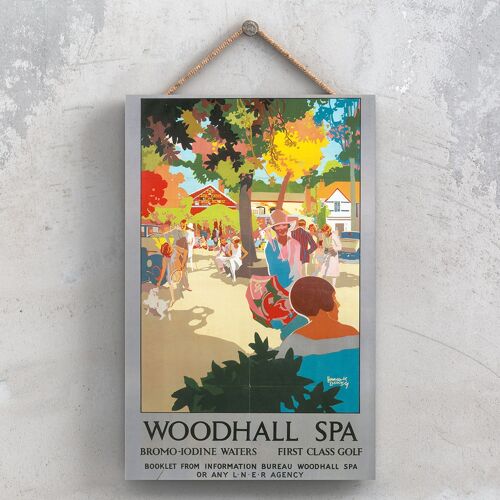 P1174 - Woodhall Spa First Class Golf Original National Railway Poster On A Plaque Vintage Decor