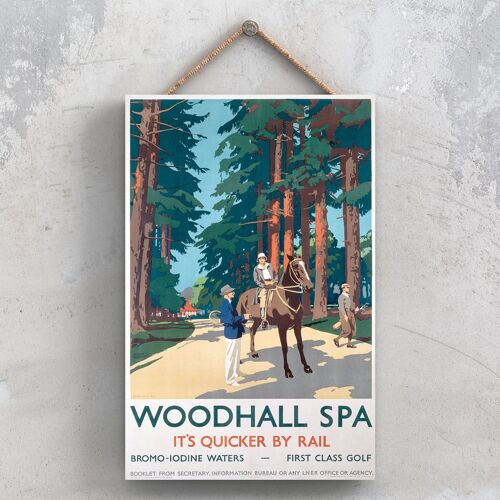 P1175 - Woodhall Spa Horse Original National Railway Poster On A Plaque Vintage Decor