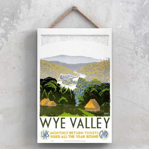 P1180 - Wye Valley Return Tickets Original National Railway Poster On A Plaque Vintage Decor