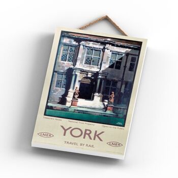 P1189 - York Treasurer'S House Original National Railway Poster On A Plaque Vintage Decor 3