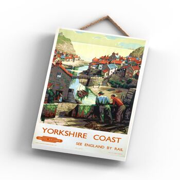 P1190 - Yorkshire Coast Original National Railway Affiche Sur Une Plaque Décor Vintage 3
