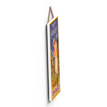 P1206 - Une publicité vintage de style rétro classique de Cadbury sur une plaque en bois 3