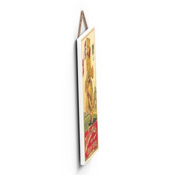 P1250 - Une publicité vintage classique de style caramel à la crème Williams sur une plaque en bois 3