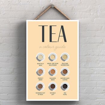 P1725 - Tea Color Guide Kitchen Plaque décorative à suspendre 1