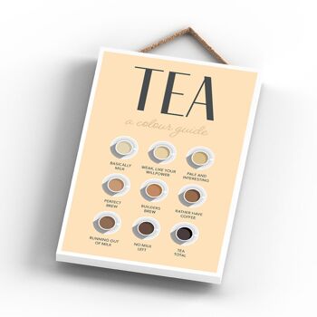 P1725 - Tea Color Guide Kitchen Plaque décorative à suspendre 3