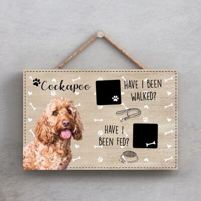 P1812 - Pets & Paws - Seilplakette Cockapoo Golden Walked And Fed