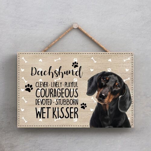 P1815 - Pets & Paws - Rope Plaque Dachshund Characteristics