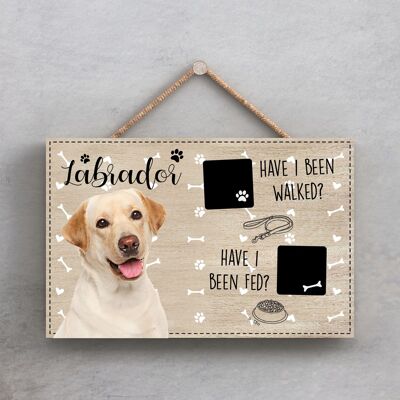 P1824 - Pets & Paws - Cuerda Placa Labrador Golden Caminado Y Alimentado