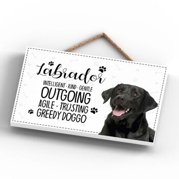 P1827 - Pets & Paws - Plaque Corde Labrador Noir Caractéristiques 4