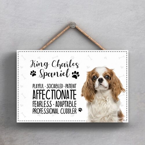 P1845 - Pets & Paws - Rope Plaque King Charles Spaniel Characteristics