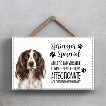 P1849 - Pets & Paws - Rope Plaque Springer Spaniel Caractéristiques 1