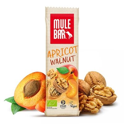 Barrita de cereales y frutas ecológica y vegana 40g: Albaricoque - Nueces