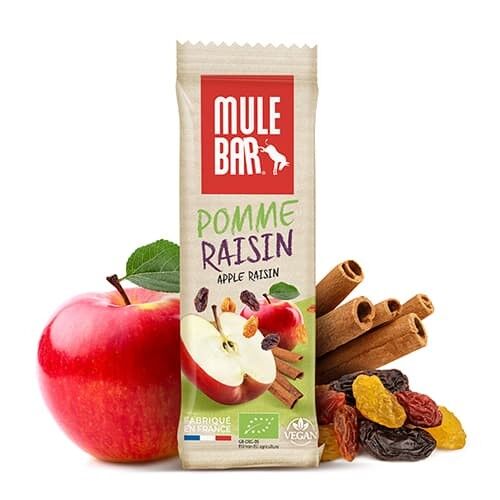 Organic & vegan cereal & fruit bar 40g: Apple - Cinnamon - Raisin