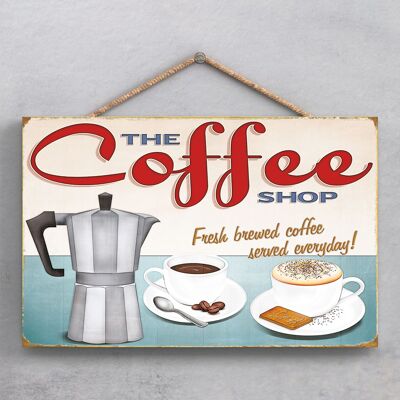 P1931 - The Coffee Shop Kitchen Themed Decorative Hanging Plaque