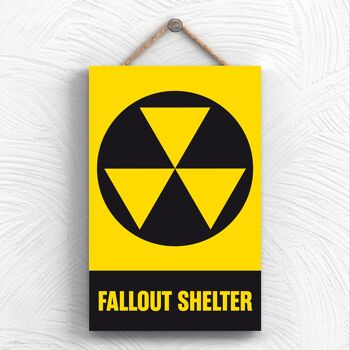 P1958 - Plaque à suspendre décorative Fallout Shelter Typography 1