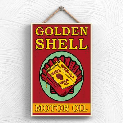 P1965 - Golden Shell Motor Oil Dekorative Hängeplakette
