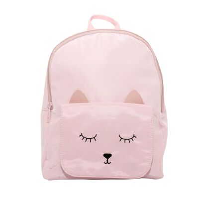 Kindergartenrucksack für Kinder - Mina, Die rosa Katze
