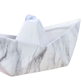 Cadeaux Fête des Mères - Fontaine d'intérieur - Sailing -Cristal Line en Céramique Effet Marbre - Style Moderne et Déco Zen - Idée Cadeau 7