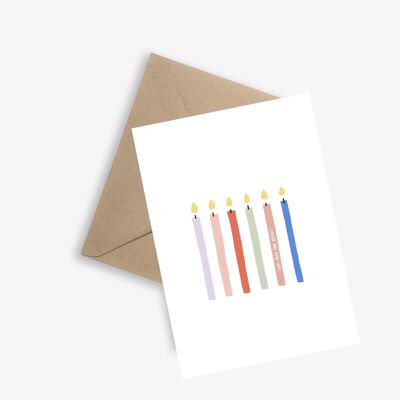 Carte Anniversaire Simple - Un An de Plus