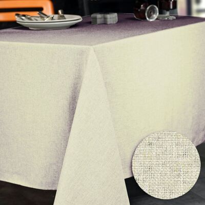 BROME ECRU ROUND TABLECLOTH 180