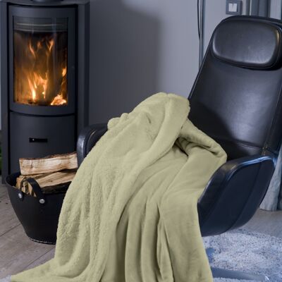 COPERTA SHERPA TORTORA 130X150cm