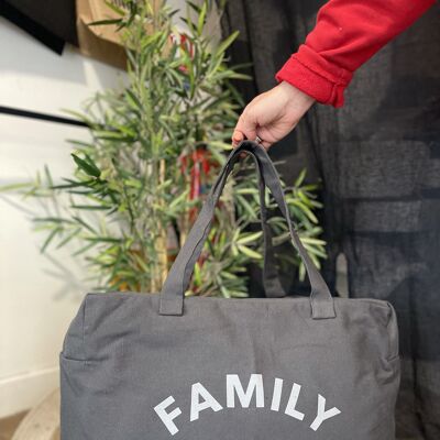 Anthracite "Family Club" weekend bag