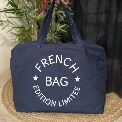 Navy "French Bag" weekend bag