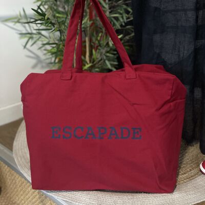 Red weekend bag "Escapade"