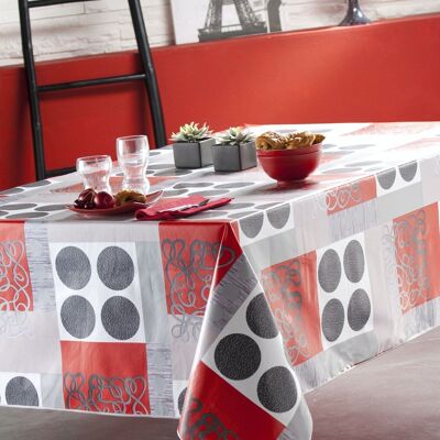 FLAG GRAY ROUND TABLECLOTH 140