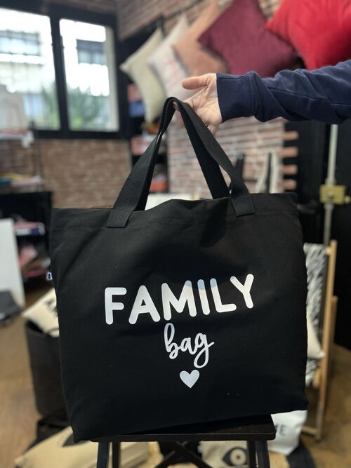 Grand Cabas Noir "Family Bag"