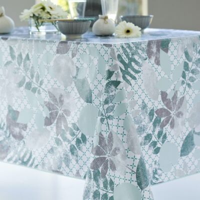 VEGETALMIX AQUA ROUND TABLECLOTH 140