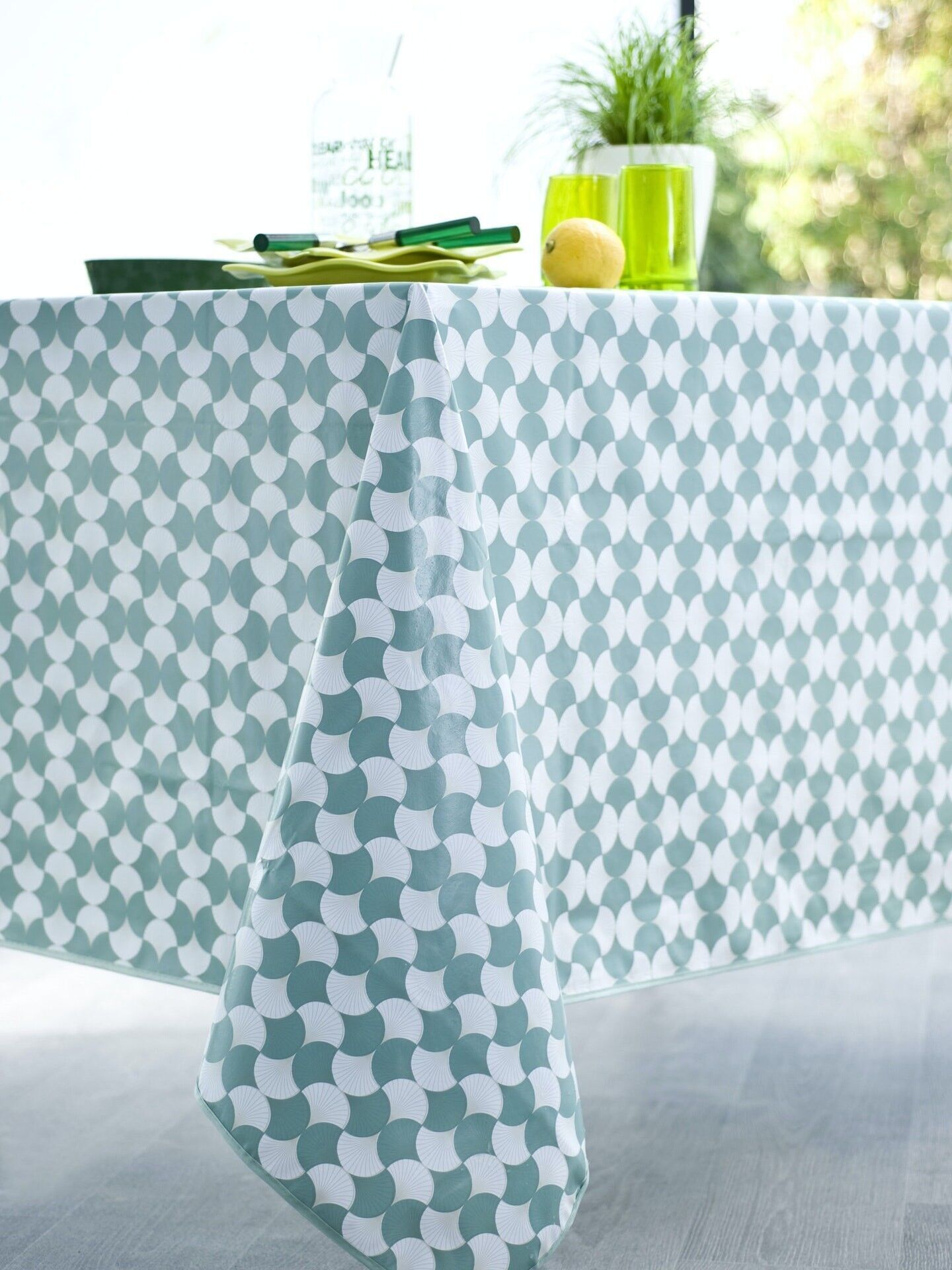 AVALON VERT NAPPE RECT 140X200