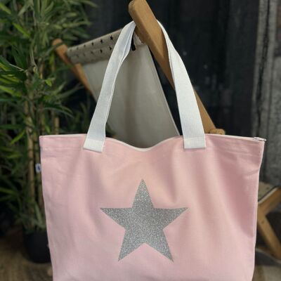 Tote Pequeño Rosa "Estrella"