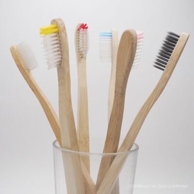 [LIQUIDACIÓN] Cepillo de dientes de bambú para adultos - Cerdas medianas