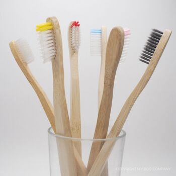 [DÉSTOCKAGE] Brosse à dents adulte en bambou - Poils médiums 1