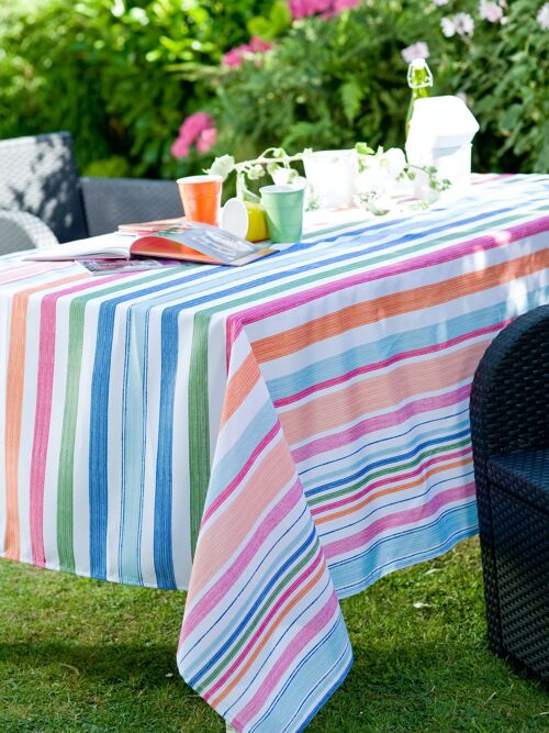 ICE STRIPE MULTICOLORE NAPPE RECT 150X200