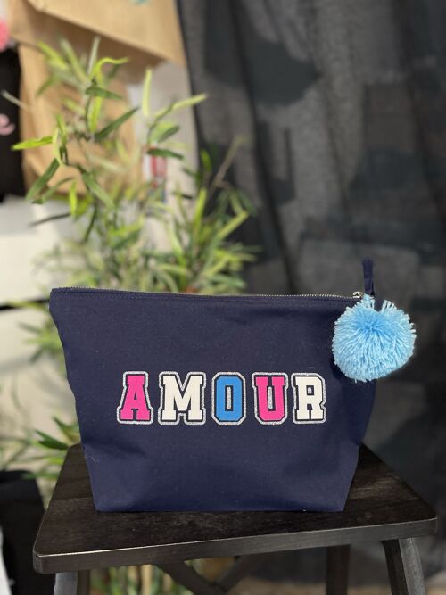 Trousse de toilette XL Marine " AMOUR "